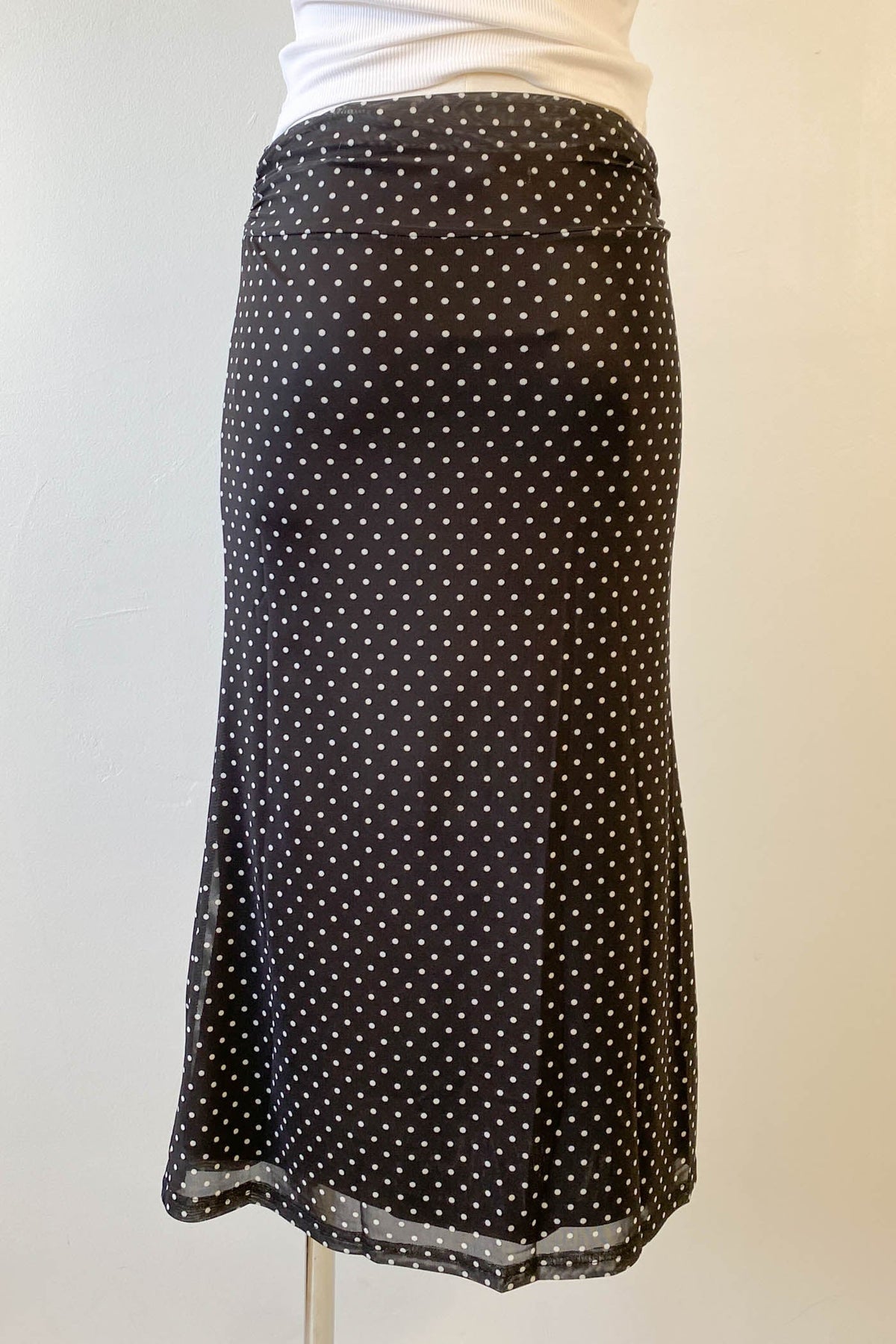 Swiss Dot Midi Skirt