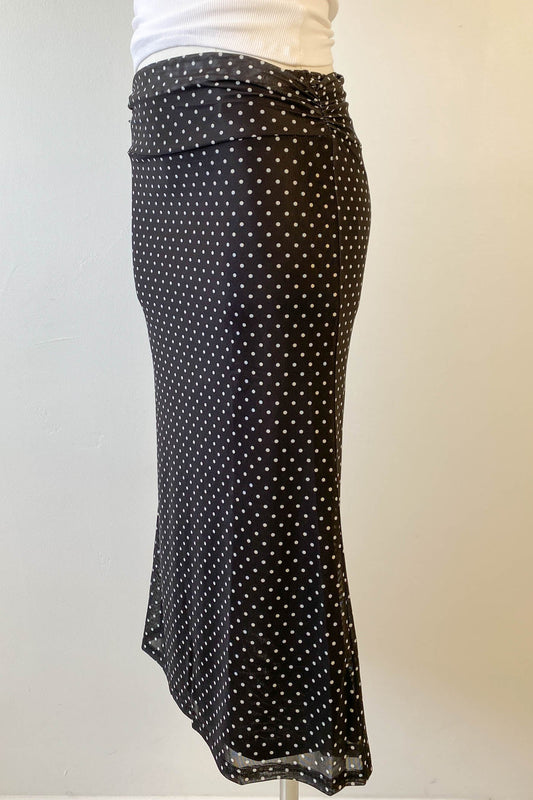 Swiss Dot Midi Skirt